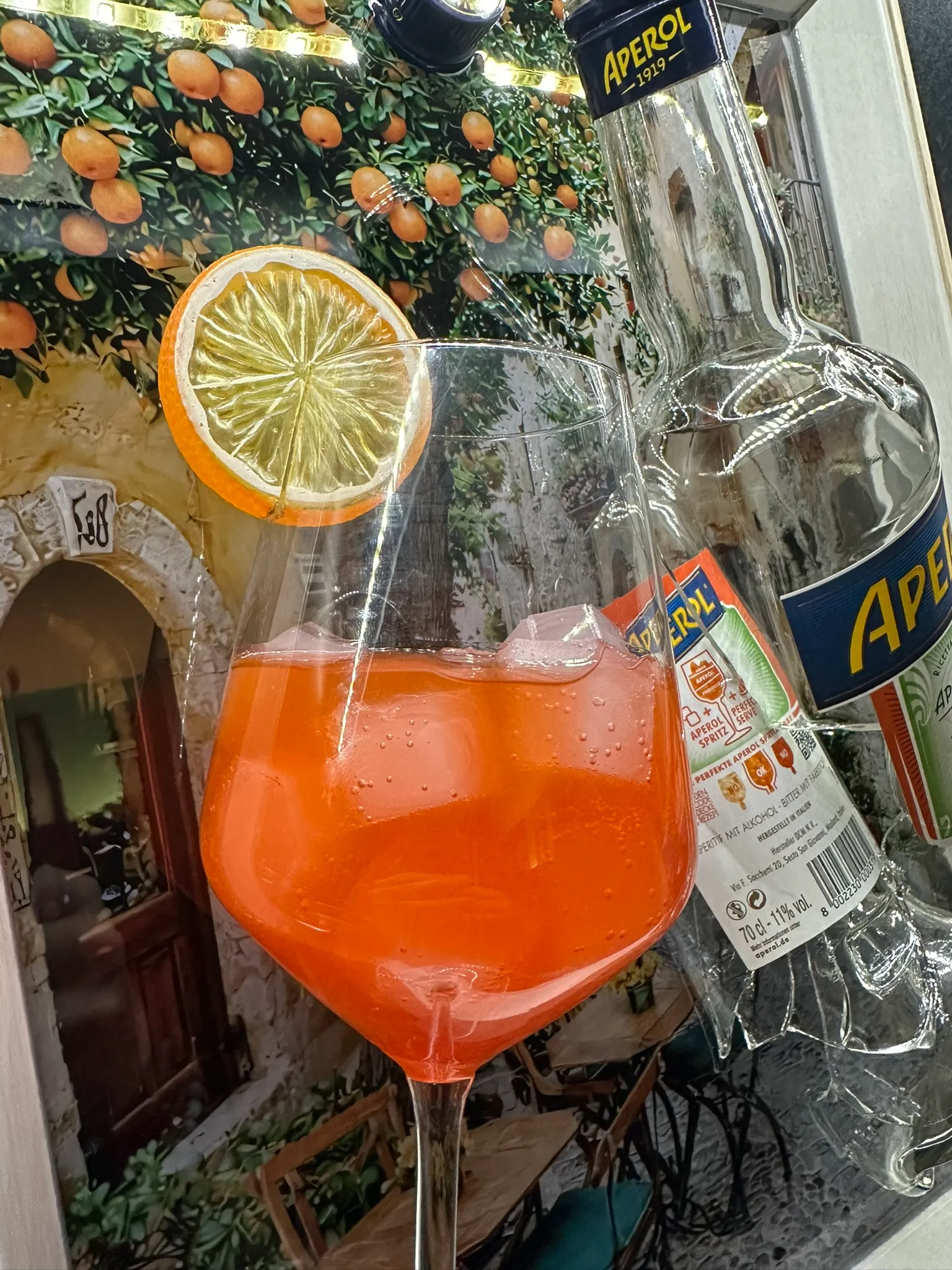 Aperol – Gebroken Fles met Glas – IMG_1222.JPEG
