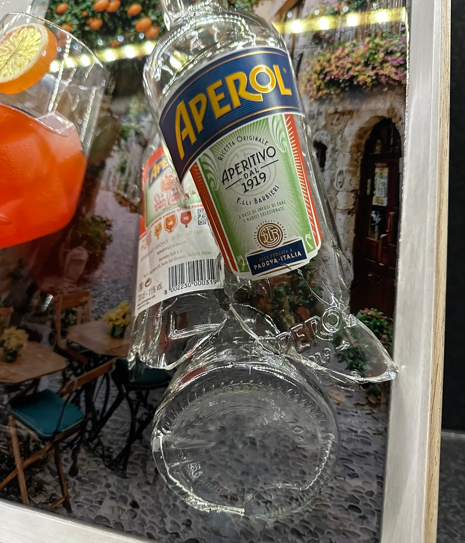 Aperol – Gebroken Fles met Glas – IMG_1225.JPEG